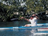 Cliff Meidl kayaking